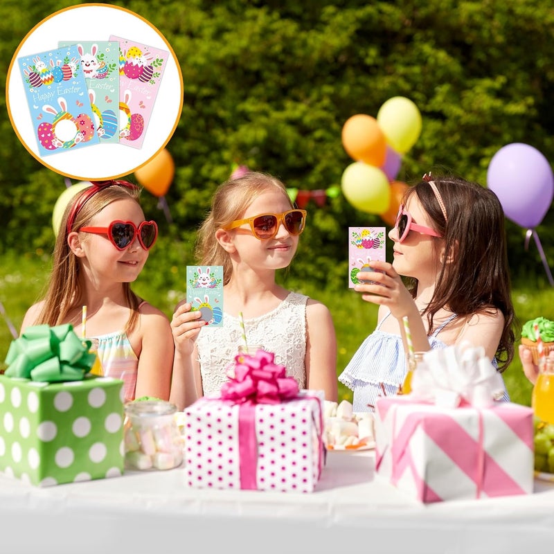 INKNOTE 120 PCS Easter Scratch Off Games Cards 3 Styles DIY Blank Gift Certificates for Business Hair Beauty Makeup Salon Spa Restaurant DIY Coupon Theme Party - Image 4